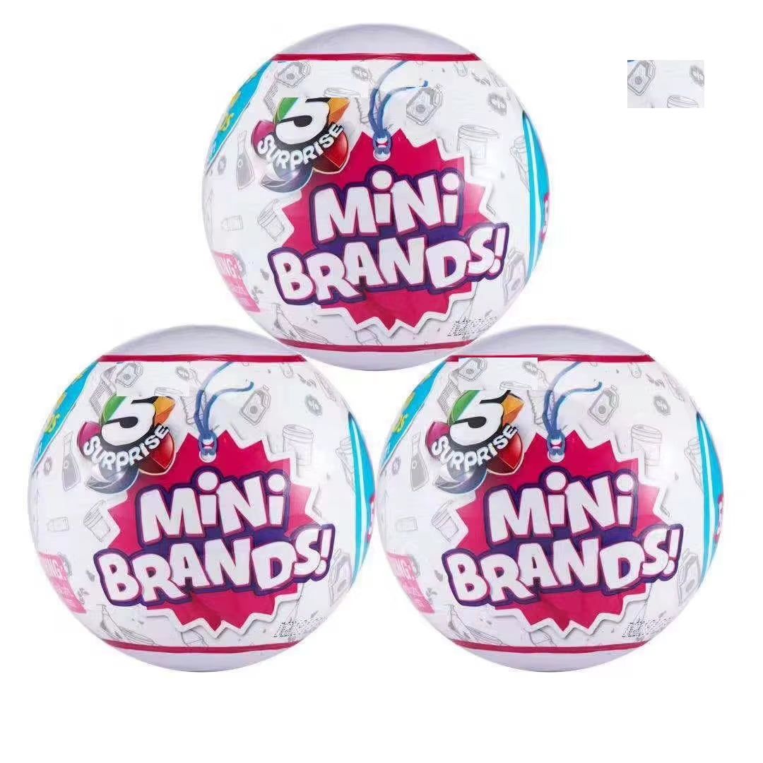 5 Surprise Mini Brands Mystery Capsule Real Miniature Brands Collectible Toy Ball Bundle Anime Figure Toys Surprise Kids