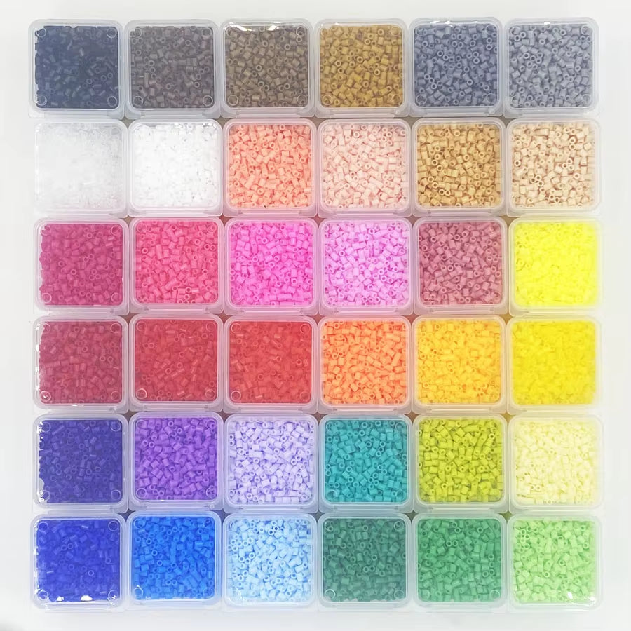 2.6Mm Mini Fuse Beads 1200Pcs/Box Hama Beads Perler  Beads Easy to Store for Kids Iron Beads High Quality