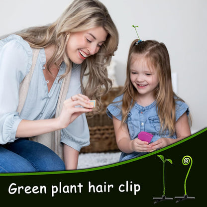 30Pcs Bean Sprout Hair Clips Set, Cute Green Plant Hair Barrettes for Women, Girls, and Kids, Funny Grass Hairpins for School, Parties, and Everyday Wear